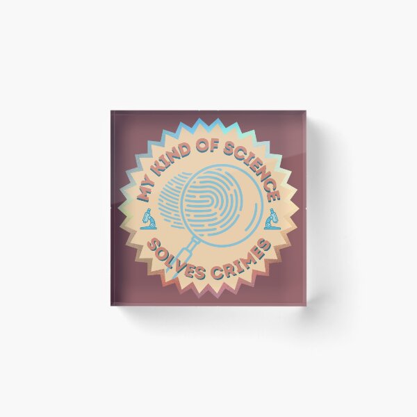 Item preview, My Kind Of Science Solves Crimes Sticker designed and sold by SceneOfTheCrime.