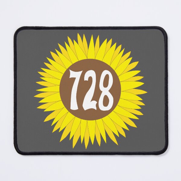 Item preview, Hand Drawn Florida Sunflower 728 Area Code designed and sold by itsrturn.