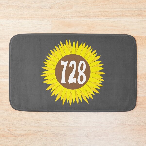 Item preview, Hand Drawn Florida Sunflower 728 Area Code designed and sold by itsrturn.