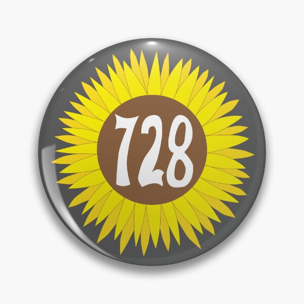 Item preview, Hand Drawn Florida Sunflower 728 Area Code designed and sold by itsrturn.