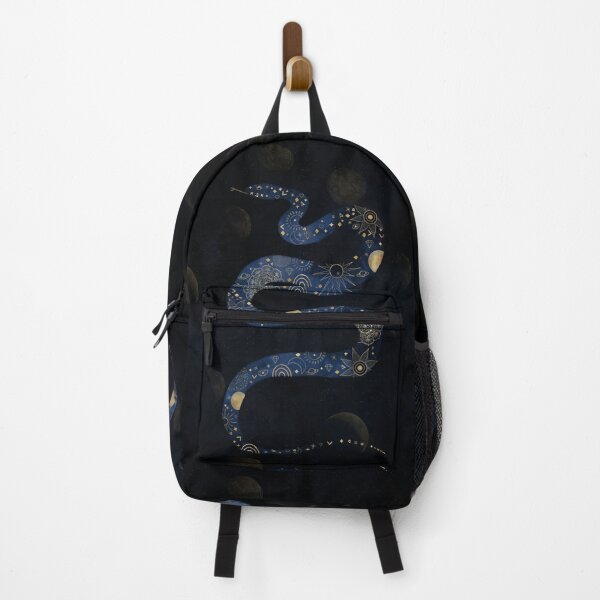 Item preview, Mystical Gold Blue Serpent Galaxy Design designed and sold by NdesignTrend.
