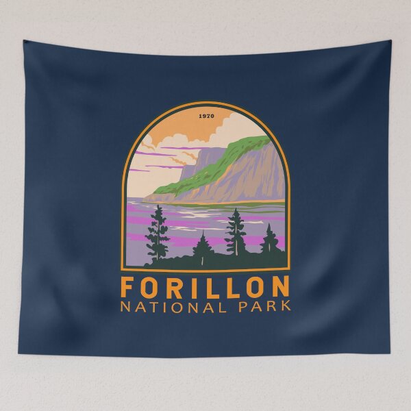Item preview, Forillon National Park Canada Vintage Emblem designed and sold by KrisSidDesigns.