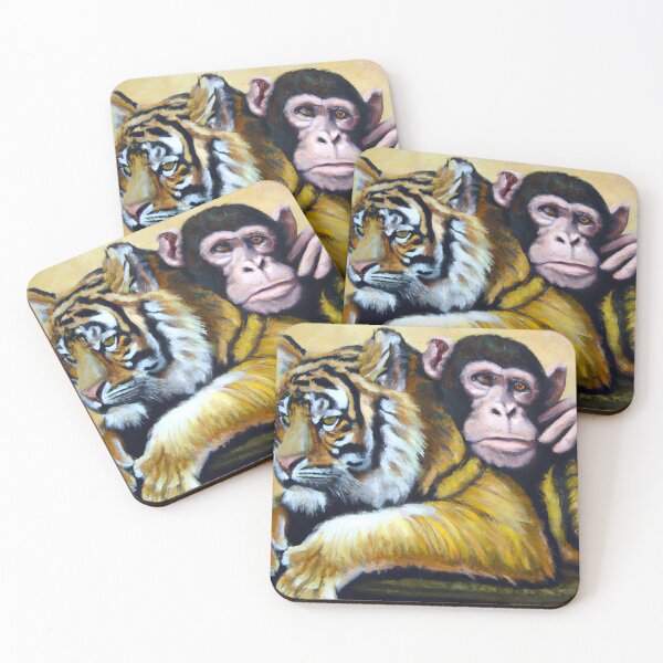 Item preview, Tiger with monkey designed and sold by Helleradi.