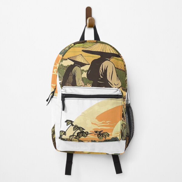 Item preview, Rice Field Farmers Working designed and sold by artyficial-.