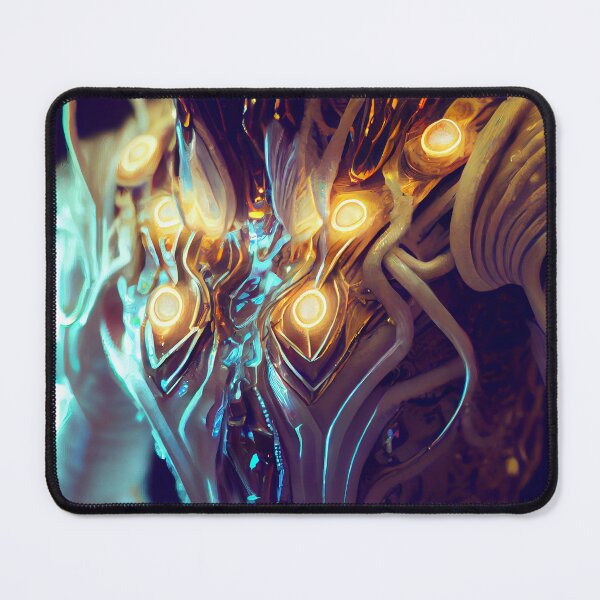 Item preview, Warframe warior biomechanical luminous necklace designed and sold by Obibobishop.