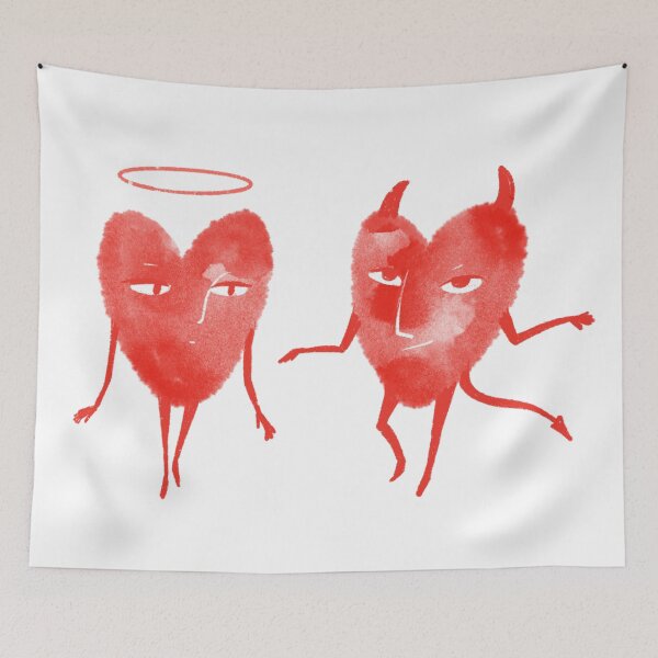 Item preview, The good and bad sides of love and heart designed and sold by IULIART.