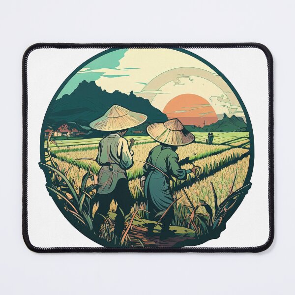 Item preview, Rice Field Workers designed and sold by artyficial-.
