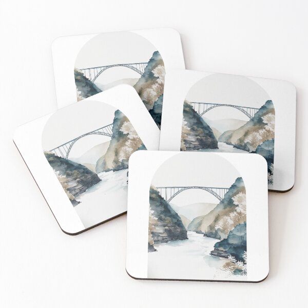 Item preview, New River Gorge National Park Boho Watercolor Arch  designed and sold by PikoApparel.
