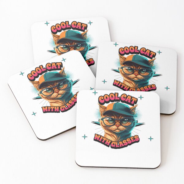 Item preview, Cool Cat With Glasses designed and sold by T3goods.