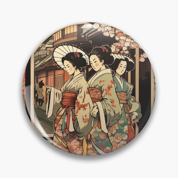 Item preview, traditional japanese women in uniform mucha style designed and sold by artyficial-.