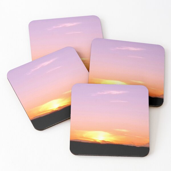 Item preview, Peach purple sunset evening sky designed and sold by glowvim.