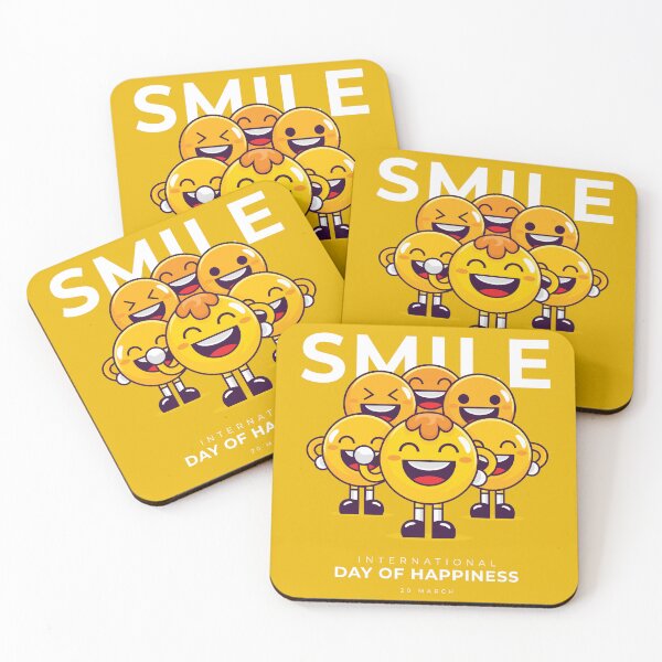 Item preview, International Day Of Happiness - Smiling Emojis designed and sold by DastagirArts.