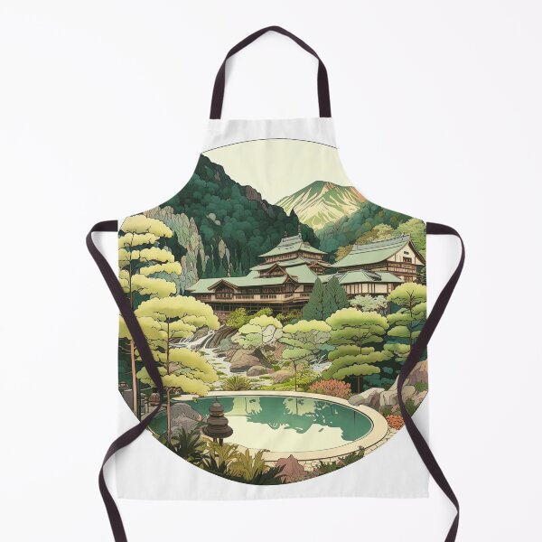 Aperçu de l'œuvre tranquil hot spring in japan créée et vendue par artyficial-.