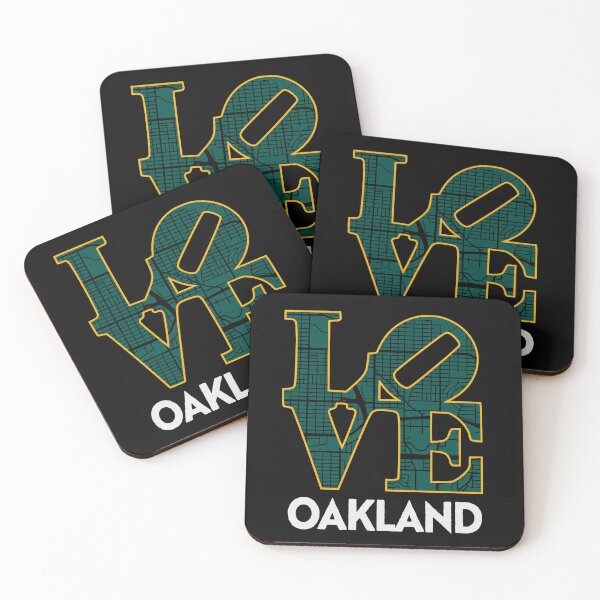 Item preview, Love Oakland City Map Oakland 510 designed and sold by pixeljamz.