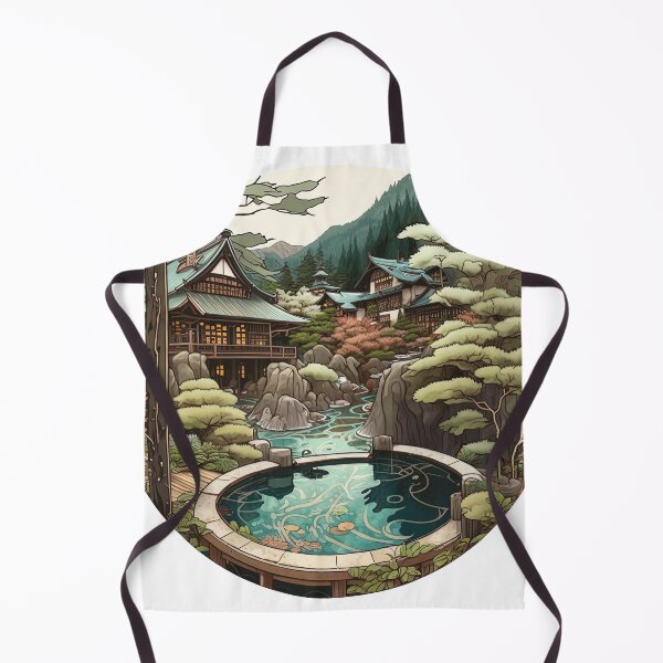 Item preview, tranquil japanese hot spring mucha style designed and sold by artyficial-.