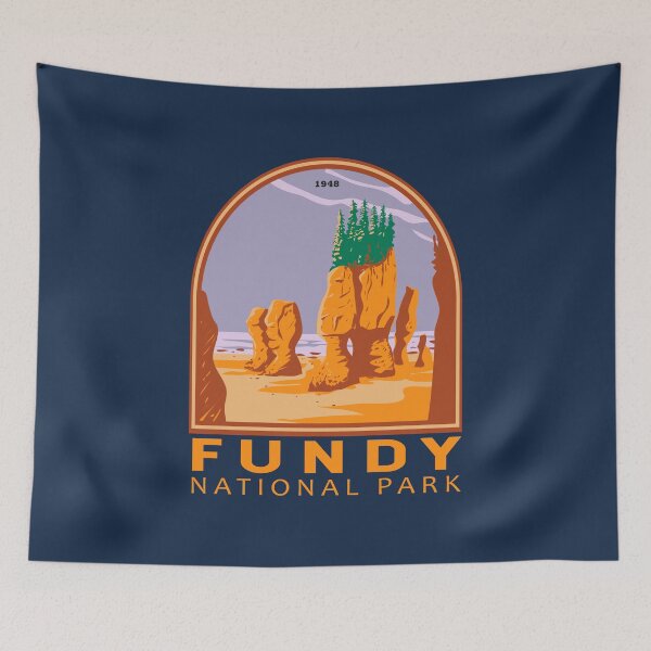Item preview, Fundy National Park Canada Vintage Emblem designed and sold by KrisSidDesigns.