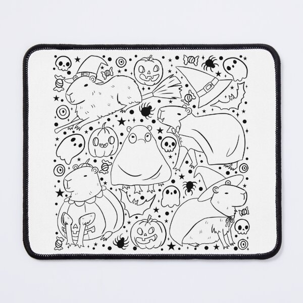 Item preview, Cute halloween capybara pattern designed and sold by Yarafantasyart.