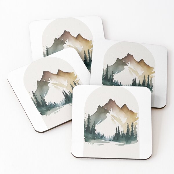 Item preview, North Cascades National Park Boho Watercolor Arch designed and sold by PikoApparel.