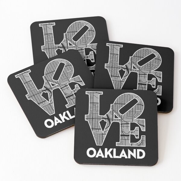 Item preview, Love Oakland City Map Oakland 510 designed and sold by pixeljamz.