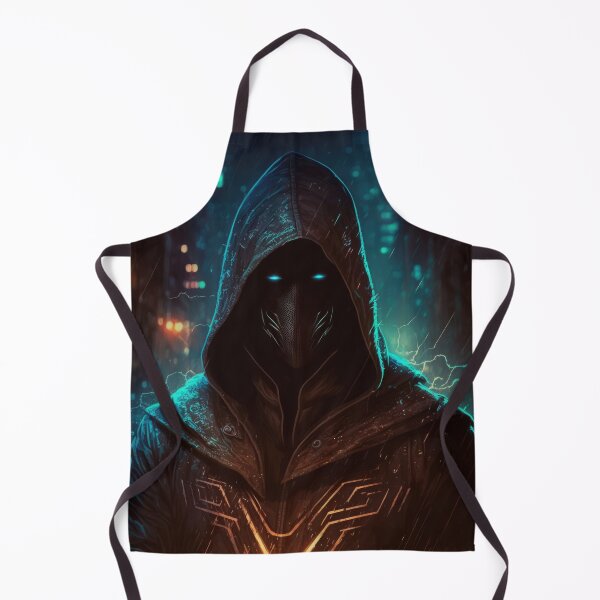 Item preview, Hooded man with blue eyes, abstract digital art designed and sold by fr4nk87.