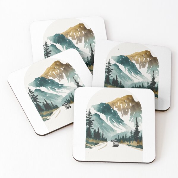 Item preview, North Cascades National Park Boho Watercolor Arch designed and sold by PikoApparel.