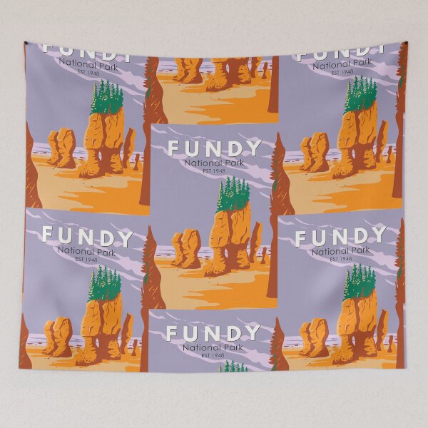 Item preview, Fundy National Park Canada Travel Art Vintage designed and sold by KrisSidDesigns.