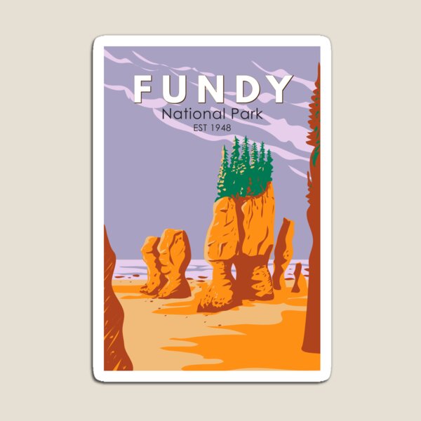 Fundy (Sticker) Magnet for Sale by LeafAnimations