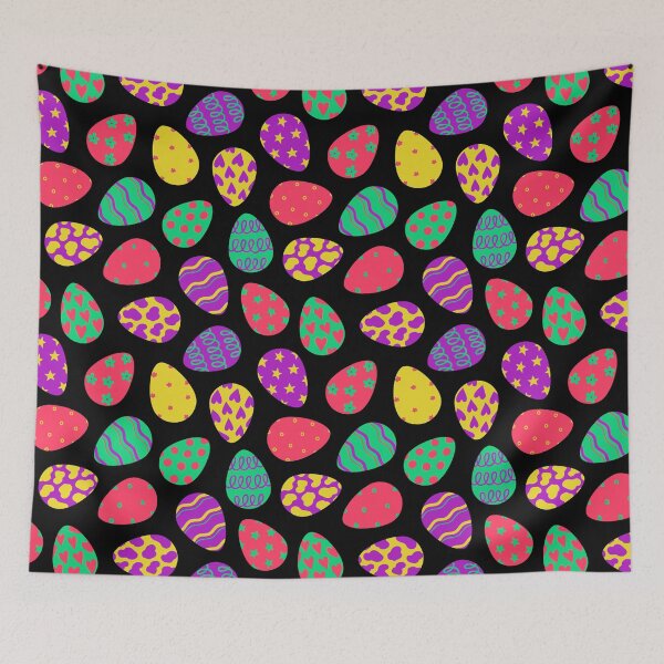 Item preview, Easter eggs,multicolor pattern designed and sold by cutecrazytshirt.