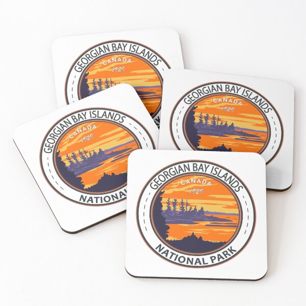 Item preview, Georgian Bay Islands National Park Canada Vintage Badge designed and sold by KrisSidDesigns.