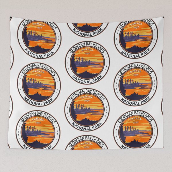Item preview, Georgian Bay Islands National Park Canada Vintage Badge designed and sold by KrisSidDesigns.