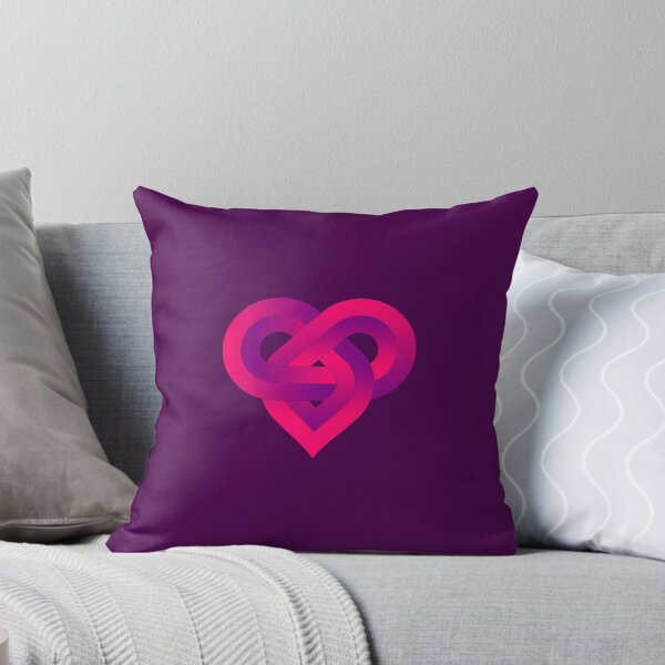 Vista previa del artículo con la obra «Cojín con motivo de corazón/amor/ilusión óptica - 19», diseñado y vendido por Bjoern  Smalbro.