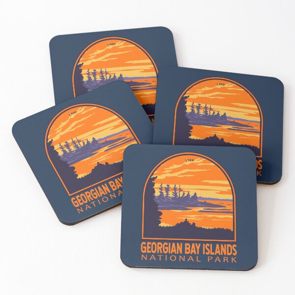 Item preview, Georgian Bay Islands National Park Canada Vintage Emblem designed and sold by KrisSidDesigns.