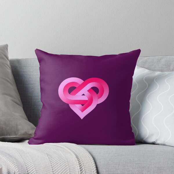 Vista previa del artículo con la obra «Cojín con motivo de corazón/amor/ilusión óptica - 21», diseñado y vendido por Bjoern  Smalbro.