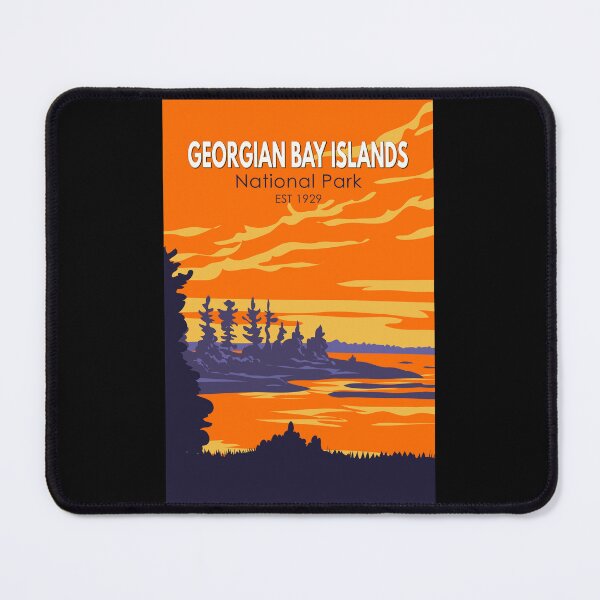 Item preview, Georgian Bay Islands National Park Canada Travel Art Vintage designed and sold by KrisSidDesigns.