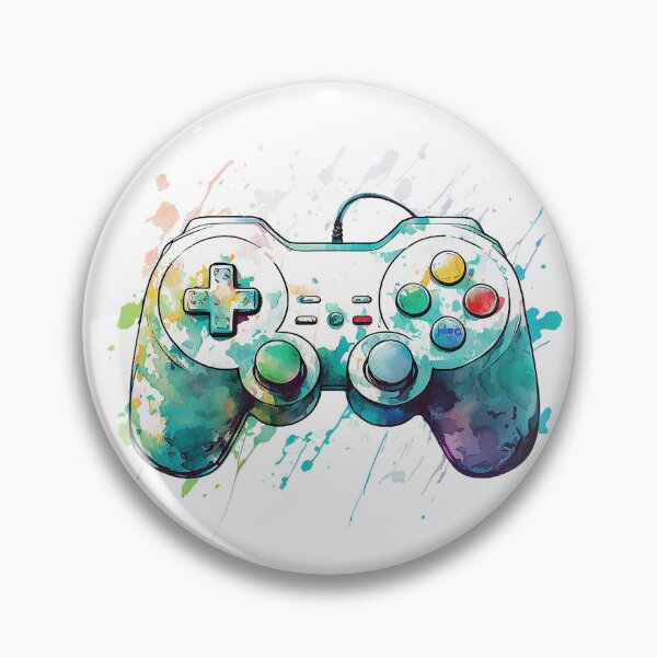Item preview, Watercolored Joystick designed and sold by elnixart.