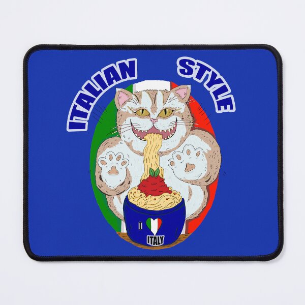 Item preview, spaghetti noodles and cat designed and sold by ragnacold.
