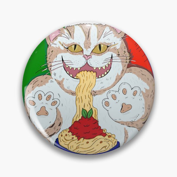 Item preview,  spaghetti noodles and cat designed and sold by ragnacold.
