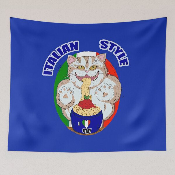 Item preview,  spaghetti noodles and cat designed and sold by ragnacold.