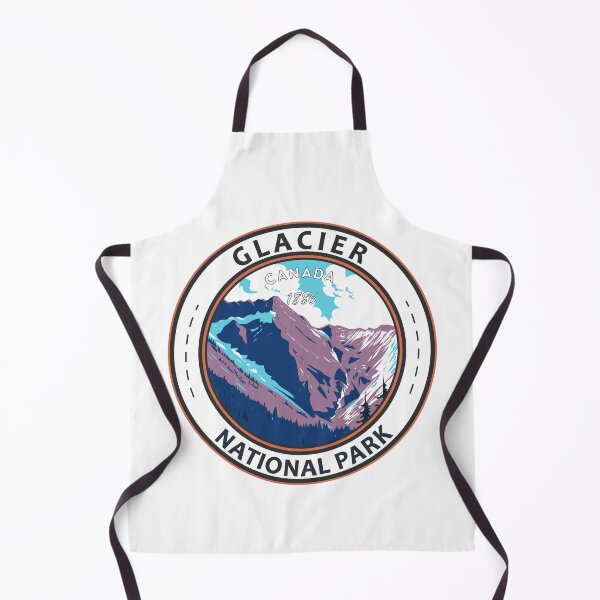 Artikelvorschau, Glacier Nationalpark Kanada Vintage Abzeichen entworfen und verkauft von KrisSidDesigns.