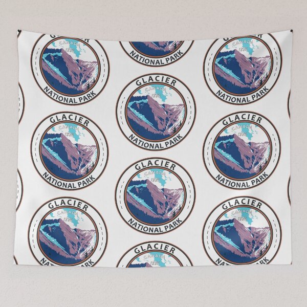 Item preview, Glacier National Park Canada Vintage Badge designed and sold by KrisSidDesigns.