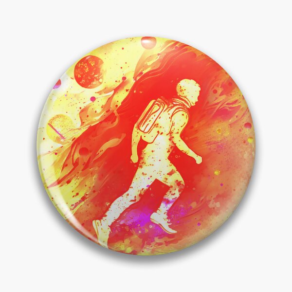 Item preview, Space runner yellow/red designed and sold by TheInspiredAI.
