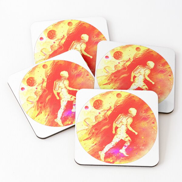 Item preview, Space runner yellow/red designed and sold by TheInspiredAI.