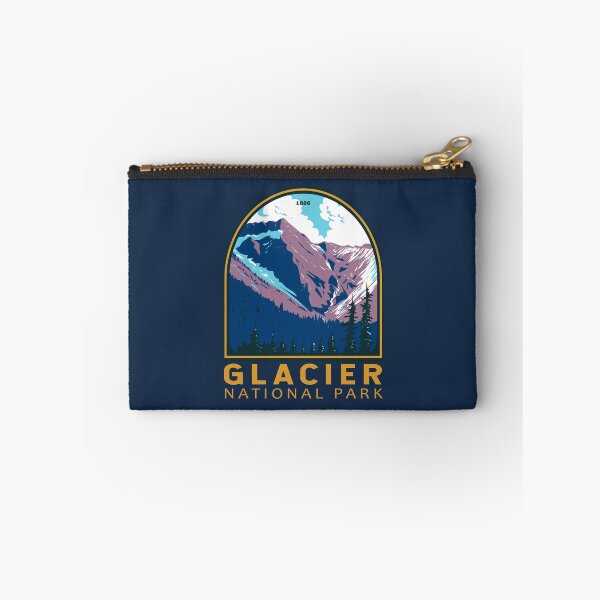 Artikelvorschau, Glacier Nationalpark Kanada Vintage Emblem entworfen und verkauft von KrisSidDesigns.
