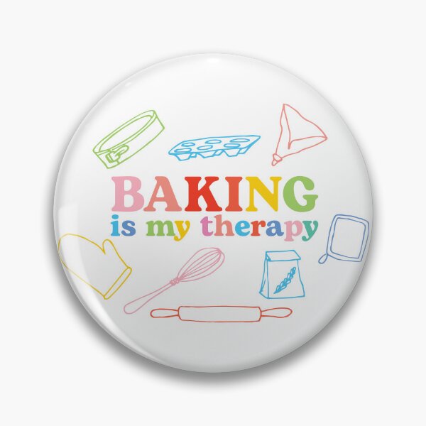 Item preview, Baking is my therapy  - handmade drawings designed and sold by marina ralston.
