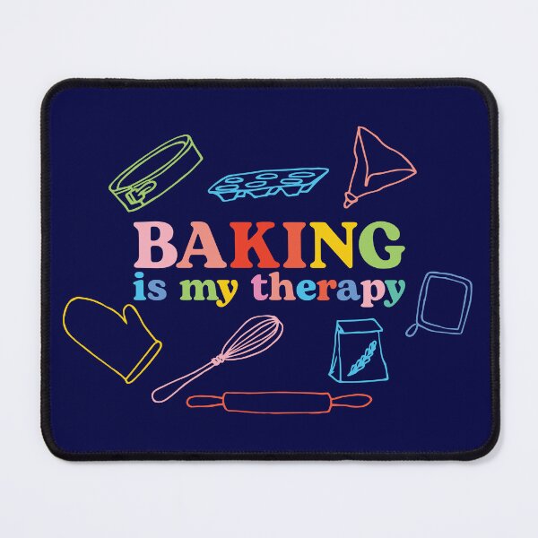 Item preview, Baking is my therapy - handmade drawings designed and sold by marina ralston.