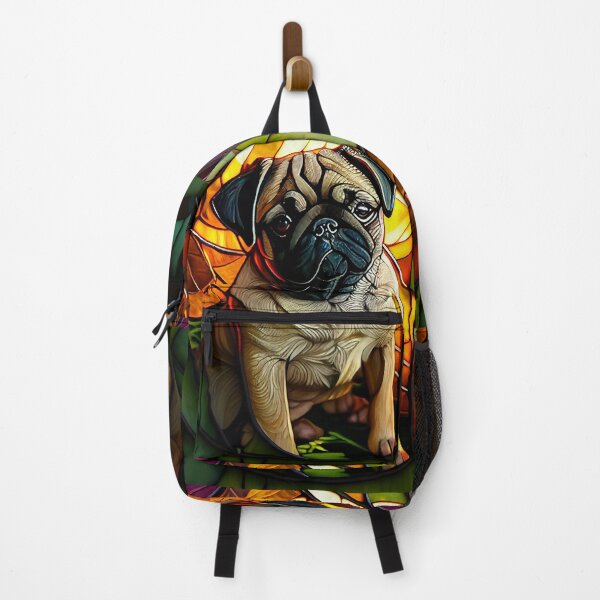 Item preview, Pug puppy dog in stained glass designed and sold by Viinde.