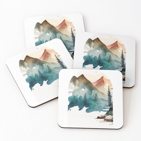 Item preview, Olympic National Park Boho Watercolor Arch designed and sold by PikoApparel.