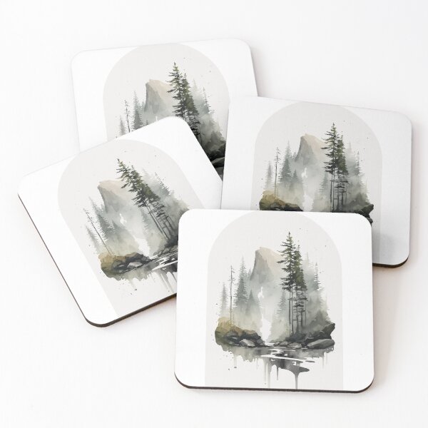 Item preview, Olympic National Park Boho Watercolor Arch designed and sold by PikoApparel.