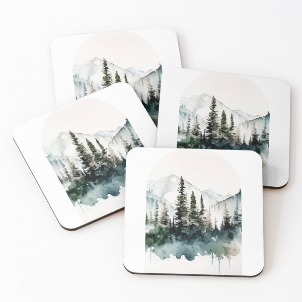 Item preview, Olympic National Park Boho Watercolor Arch designed and sold by PikoApparel.