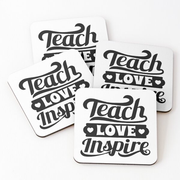 Item preview, Teach Love Inspire  teacher inspirational quotes  designed and sold by sifawdisgn.